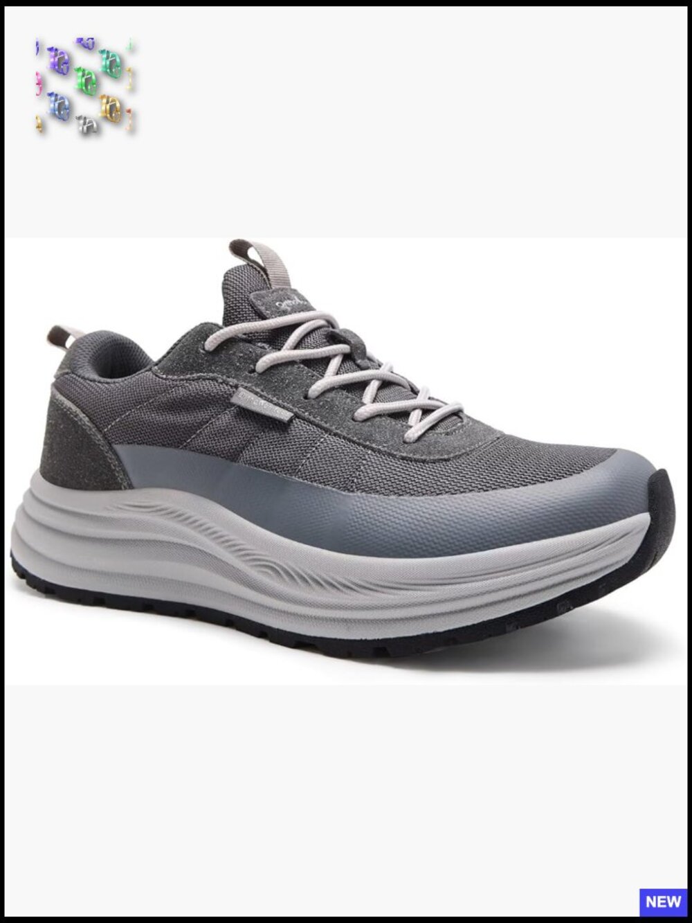 Men's Orthopedic Sneakers High Arch Support Trail Running Hiking Shoes